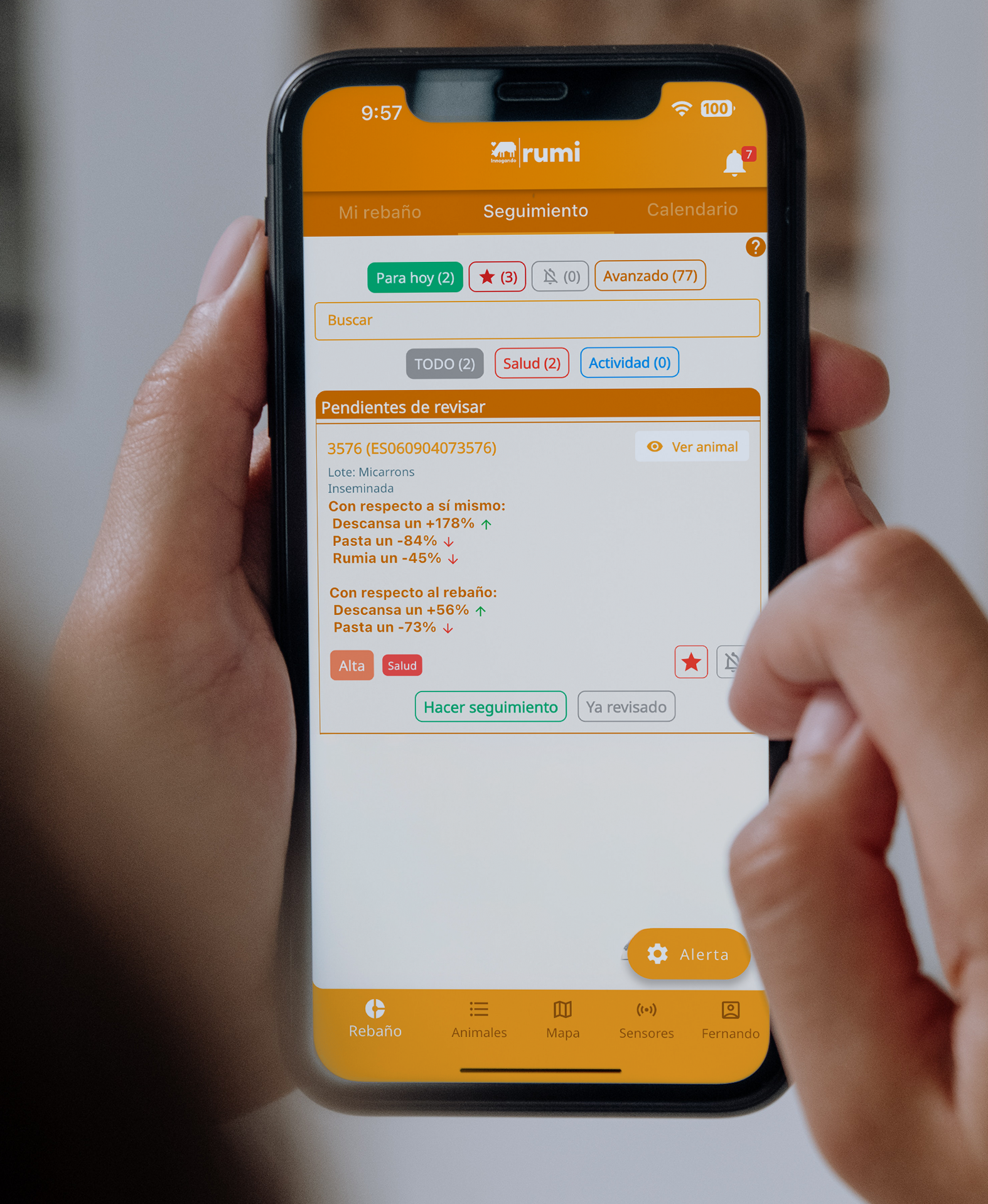 App de seguimiento Rumi